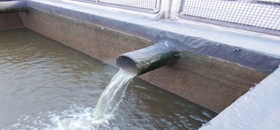 تصویری از مخزن ذخیره پساب در سایت فولاد غدیر ایرانیان