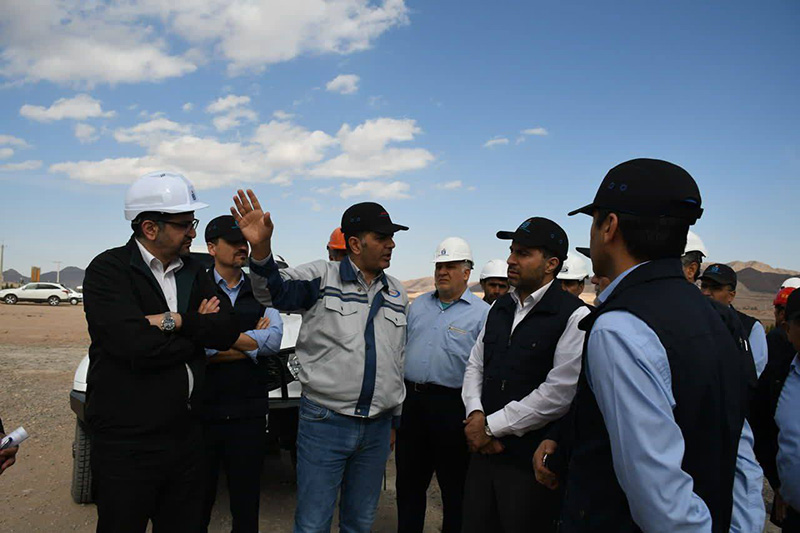 بازدید مدیرعامل شرکت آهن و فولاد غدیر ایرانیان از مجتمع گندلهسازی بهاباد