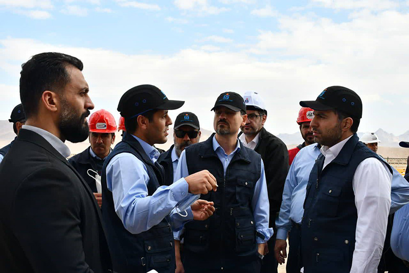 بازدید مدیرعامل شرکت آهن و فولاد غدیر ایرانیان از مجتمع گندلهسازی بهاباد