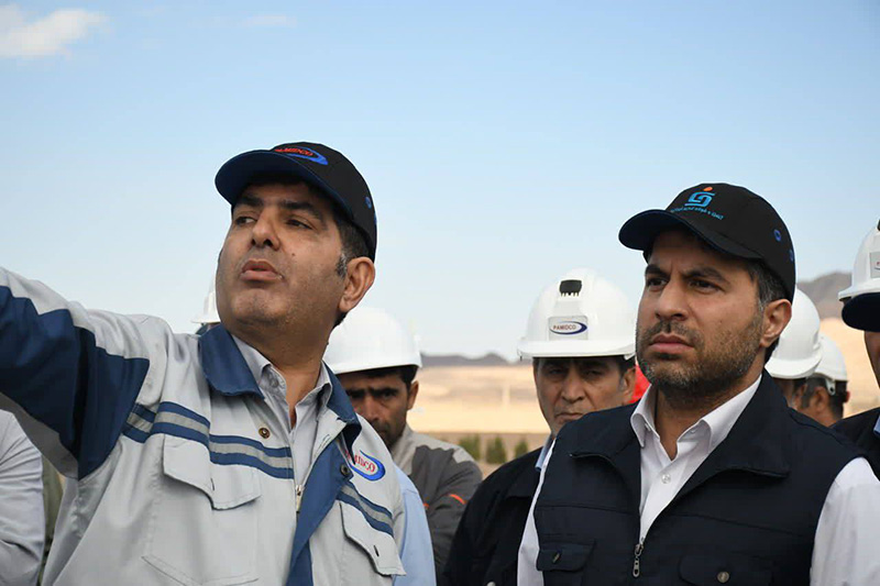 بازدید مدیرعامل شرکت آهن و فولاد غدیر ایرانیان از مجتمع گندله‌سازی بهاباد