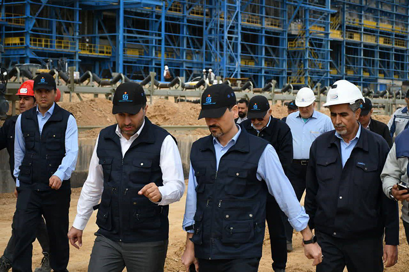 بازدید مدیرعامل شرکت آهن و فولاد غدیر ایرانیان از مجتمع گندلهسازی بهاباد