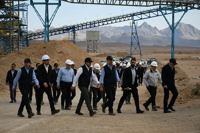 بازدید مدیرعامل شرکت آهن و فولاد غدیر ایرانیان از مجتمع گندلهسازی بهاباد