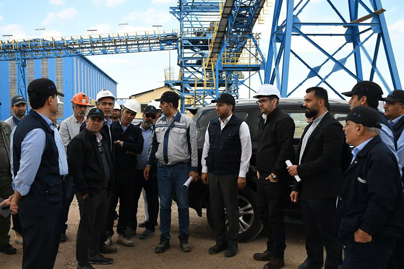 بازدید مدیرعامل شرکت آهن و فولاد غدیر ایرانیان از مجتمع گندله‌سازی بهاباد